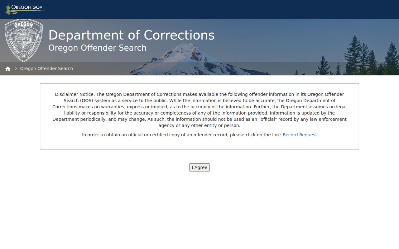 Marion County arrest history follow-up in Oregon Offender Search